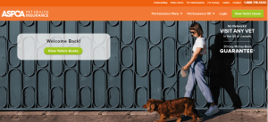 ASPCA Pet Health Insurance homepage