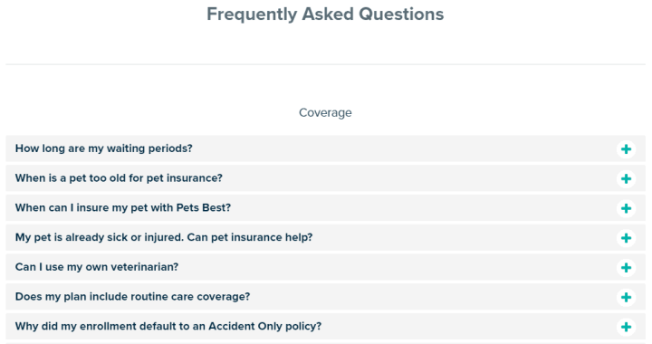FAQs from Pets Best